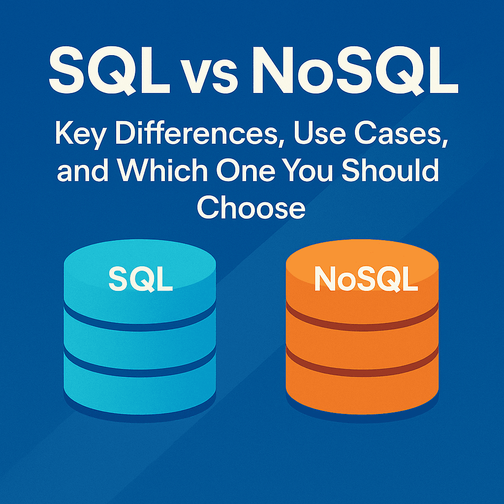 SQL vs NoSQL : Key Differences, Use Cases, and Which One You Should Choose cover image for a technical article on giovanniromero.dev